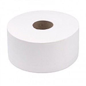 Туалетний папір на гільзі джамбо білий 100м