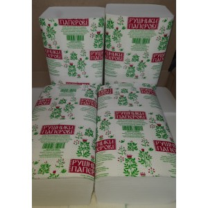 Паперові рушники (V) білі 150шт (широкі)