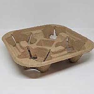 тримач для 4-х стаканов крафт (холдер) 110шт